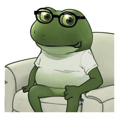 Man scared to watch tv sticker