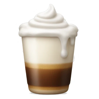 Coffee with milk foam  sticker