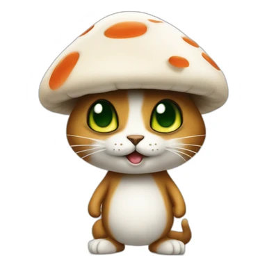 mushroom-Smurf-cat sticker