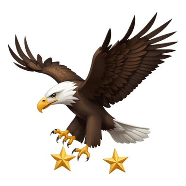 Eagles With Star sticker