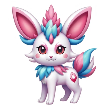 Shiny Exotic Sylveon-Delcatty-Shaymin-Hybrid-Creature sticker
