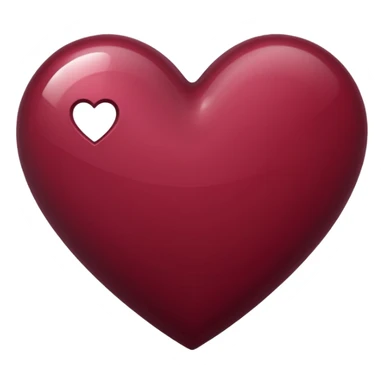 Burgundy Heart sticker