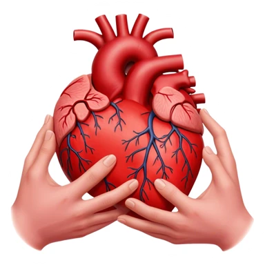 Handing heart out of chest sticker