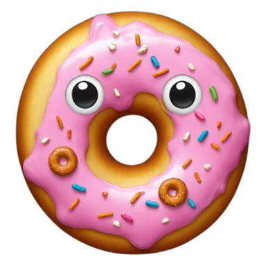 A donut doing a donut  sticker