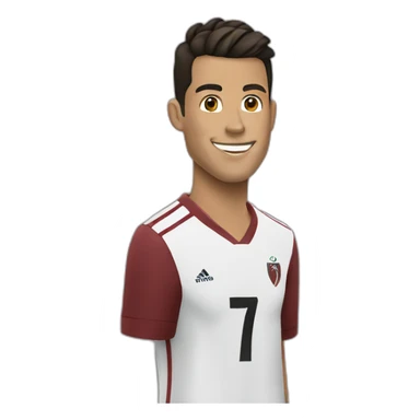 Cristiano doing the siu sticker