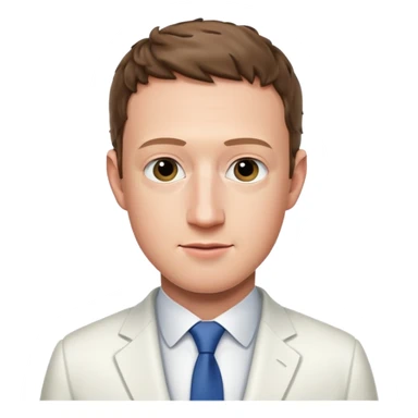 mark zuckeberg in white sticker