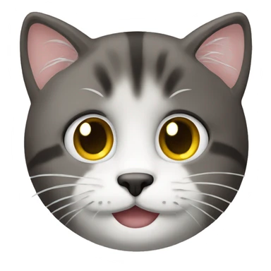 Face with foincat on it sticker