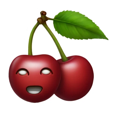 two cherries sticker