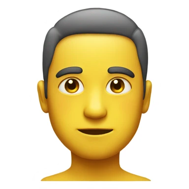 normal yellow emoji face but side eyeing sticker