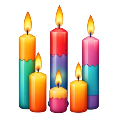 Velas con formitas sticker