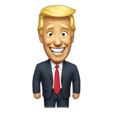 trump laughing sticker