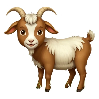goat eating grass sticker
