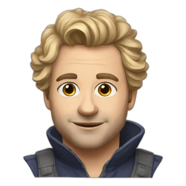 François Damien sketch sticker