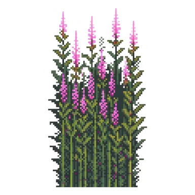 patch of pink grass sticker