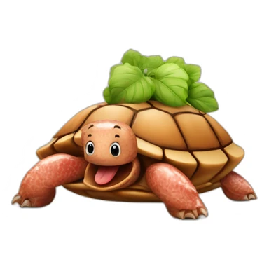 Saucisse sur une tortue sticker