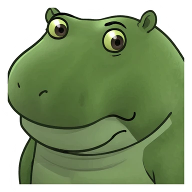 Hippopotamus sticker