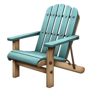 park chair in city park sticker