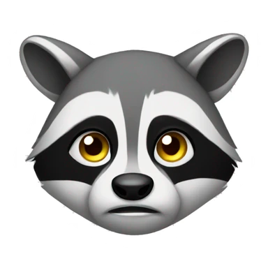 Sad raccoon  sticker