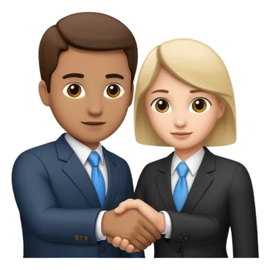 business handshake sticker