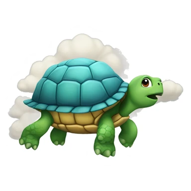 Turtle on a cloud  sticker