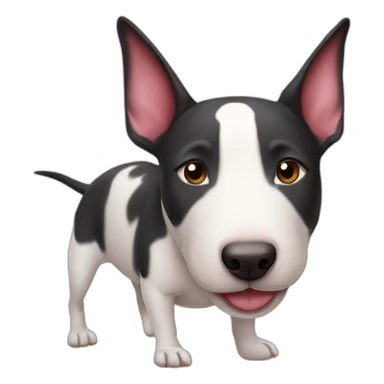 Bull terrier in love sticker