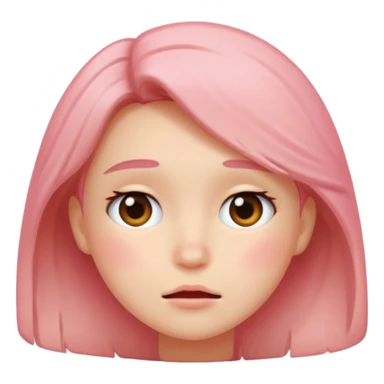 a blushing face sticker