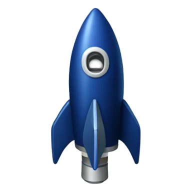 dark blue 
rocket sticker