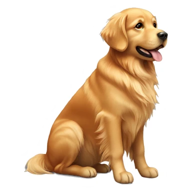 Golden retriever with reddish fur sticker