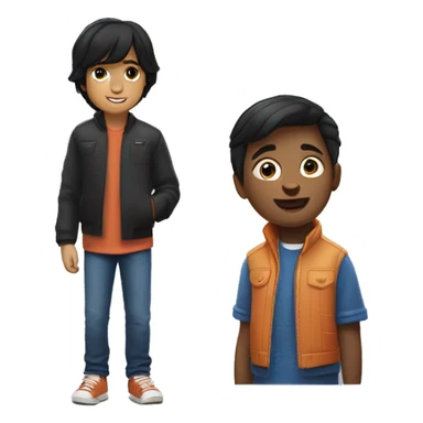 Une enceinte JBL next to a young boy with straight black hair sticker