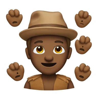 man in beaver costume sticker