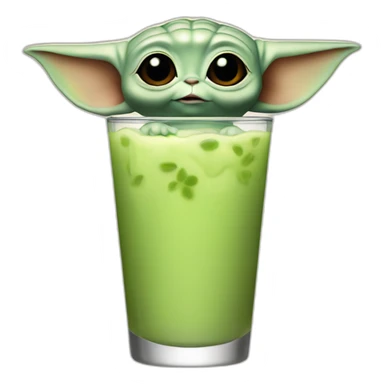 Baby yoda drink à béer sticker