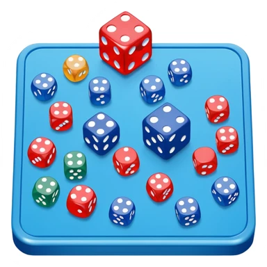Blue board game sticker