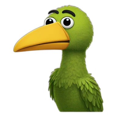 big bird muppet sticker