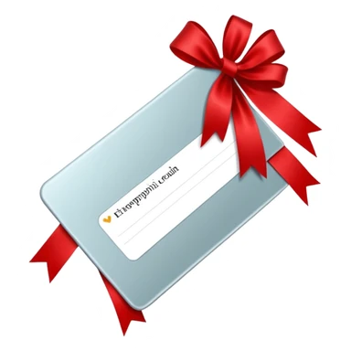 profile card wrapped with a ribbon sticker