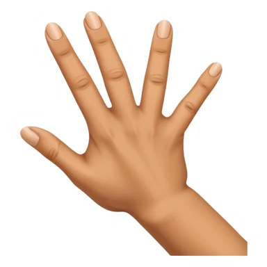 Twist to the side and bend the finger sticker