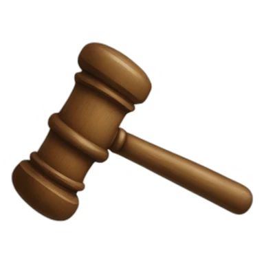 judge mallet sticker