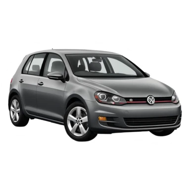 2013 Volkswagen Golf dark grey 5 door sticker