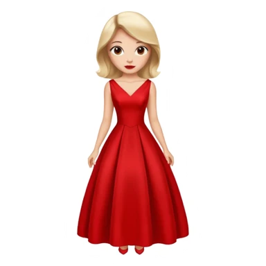 lady in red  sticker