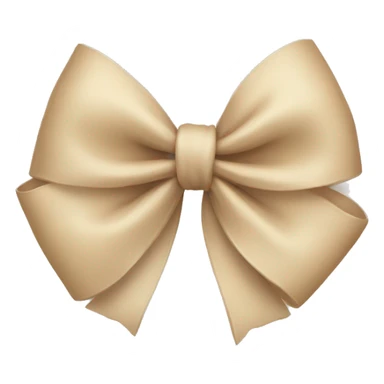 Make a beige bow sticker