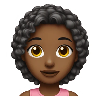 Girl in Snapchat sticker