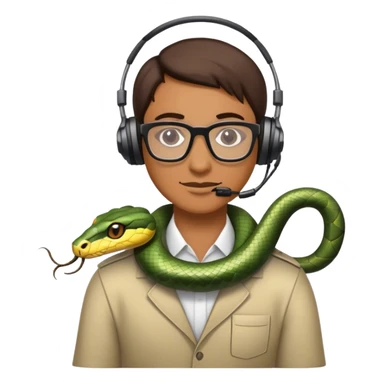 🐍
 i want this snake bit more pc freak. application developer sticker