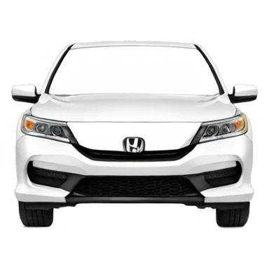 White 2017 Honda Accord  sticker