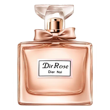 Realistic Dior rose gold perfume sticker