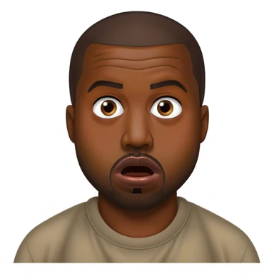 kanye west, extremely surprised  sticker