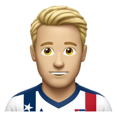 USA white man soccer sticker