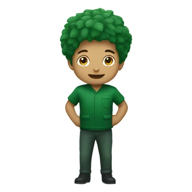 Forest green sticker