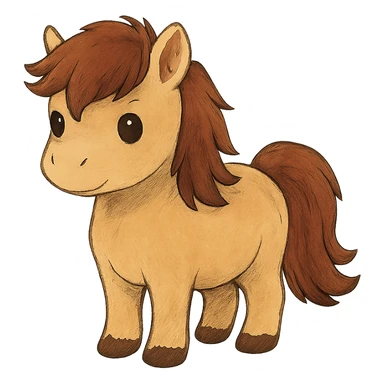 cute little pony sticker
