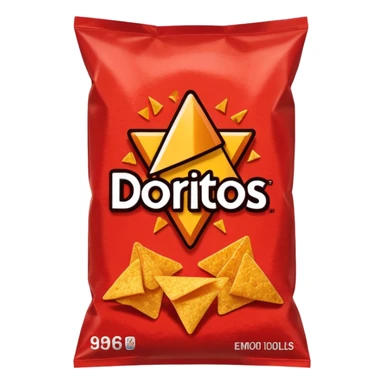 dorites red chips bag
 sticker