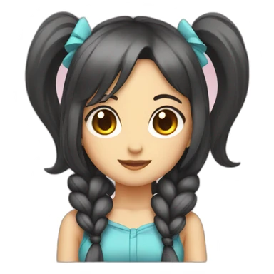 twin tail Gal sticker