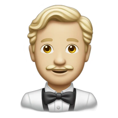 monopoly white man italian sticker